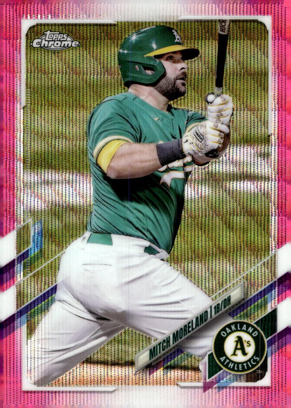 2021 Topps Chrome Update Refractor Pink Wave