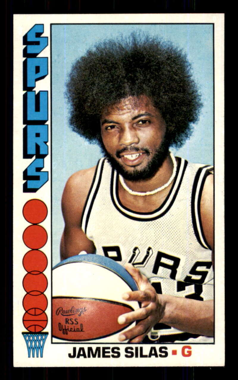 1976-77 Topps #80 James Silas San Antonio Spurs EX Excellent NBA 