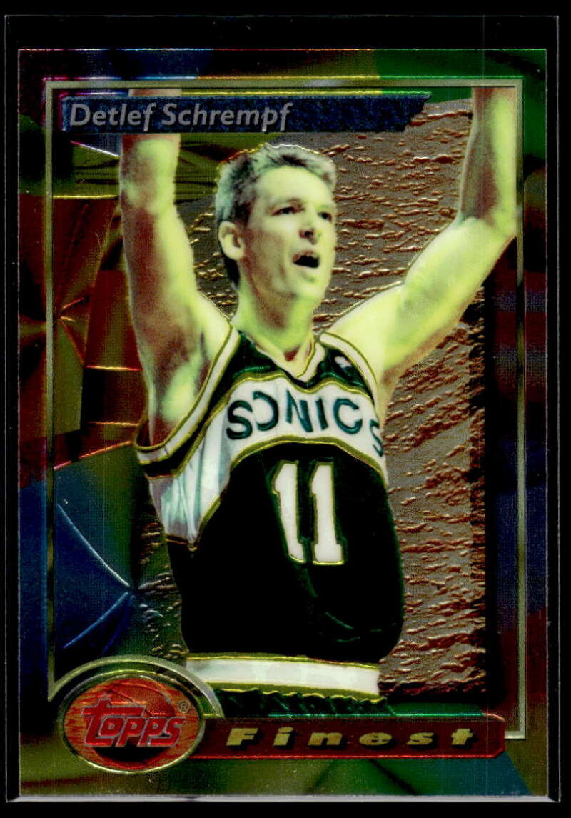 1993-94 Topps Finest #28 Detlef Schrempf NM-MT Seattle SuperSonics Basketball 
