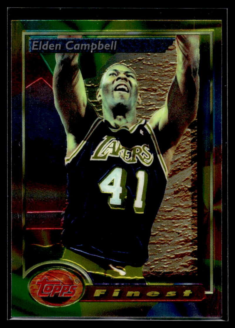 1993-94 Topps Finest #75 Elden Campbell NM-MT Los Angeles Lakers Basketball 
