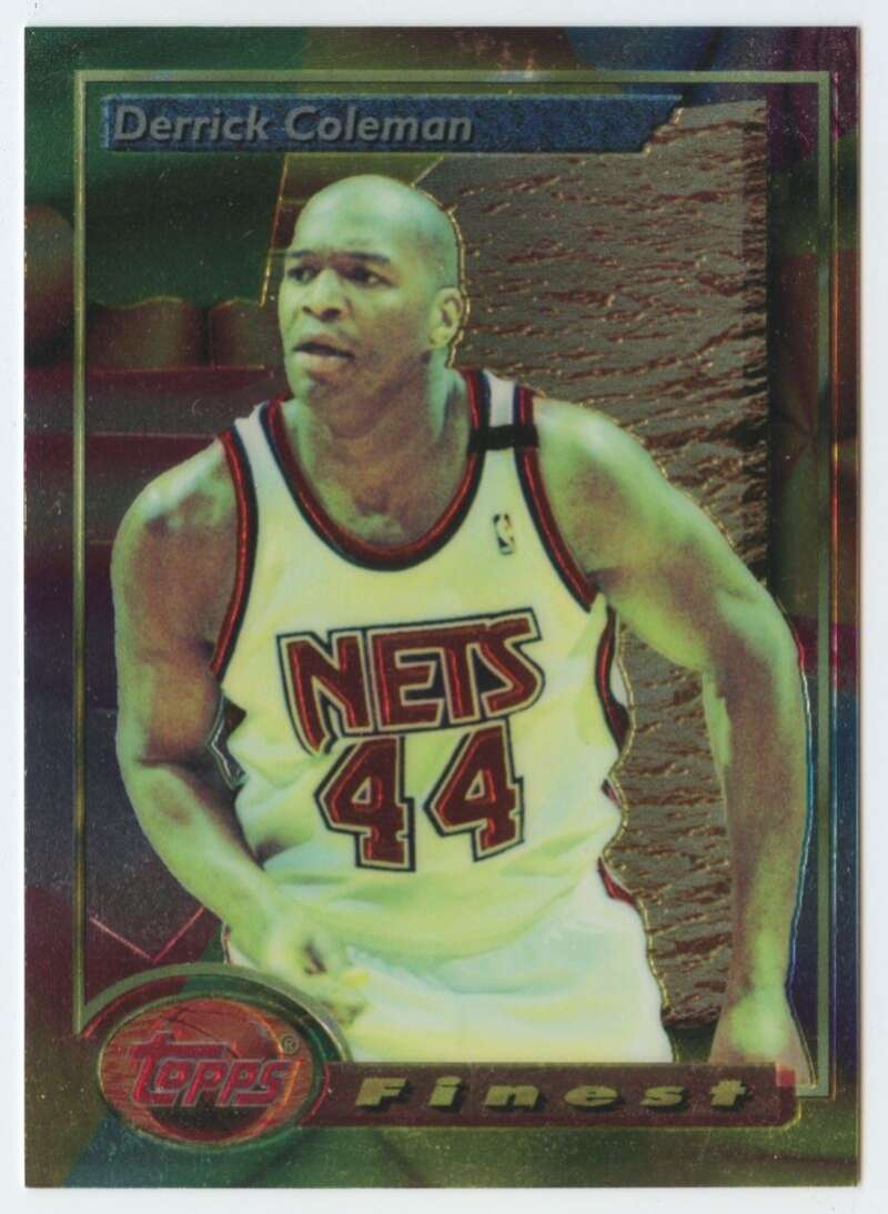 1993-94 Topps Finest #80 Derrick Coleman NM-MT New Jersey Nets Basketball 