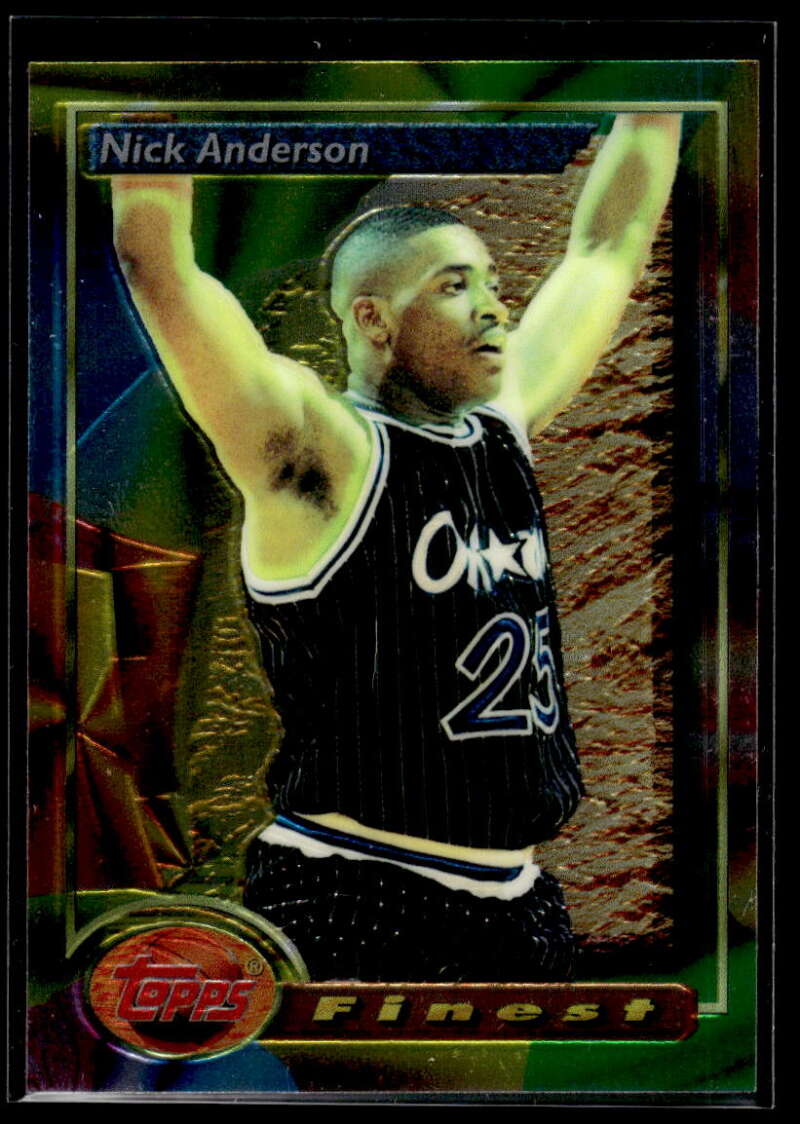 1993-94 Topps Finest #81 Nick Anderson NM-MT Orlando Magic Basketball 
