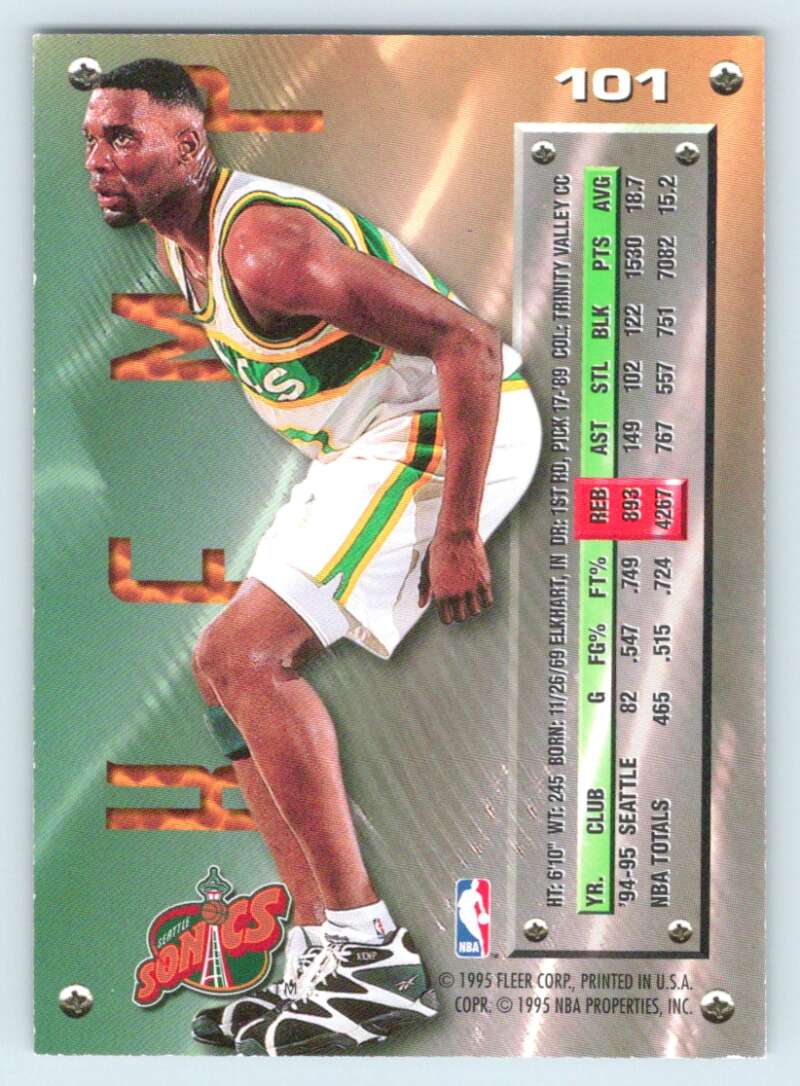 1995-96 Fleer Metal #11 Larry Johnson Charlotte Hornets Basketball Card 