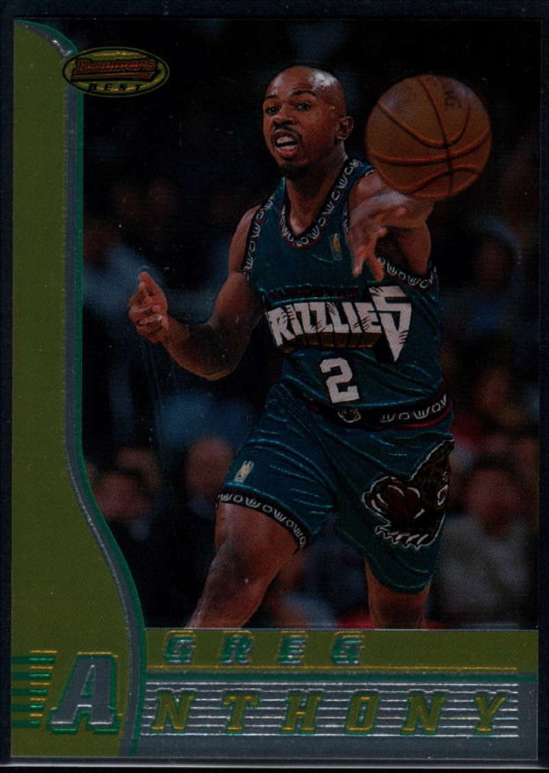 1996-97 Bowman's Best #57 Greg Anthony NM-MT Vancouver Grizzlies Basketball 