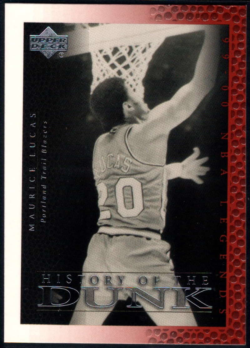 1999-00 (2000) Upper Deck Legends Basketball #62 Maurice Lucas Portland Trail Blazers Official UD NBA Trading Card