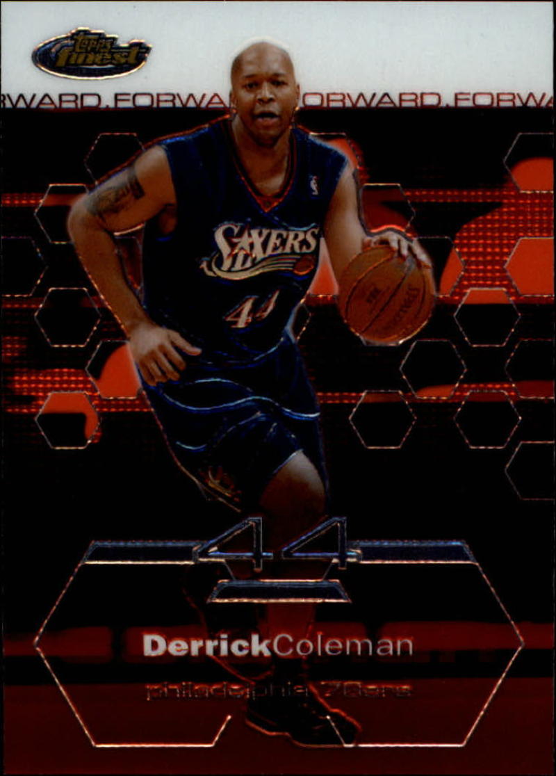 2002-03 Topps Finest #61 Derrick Coleman NM Near Mint