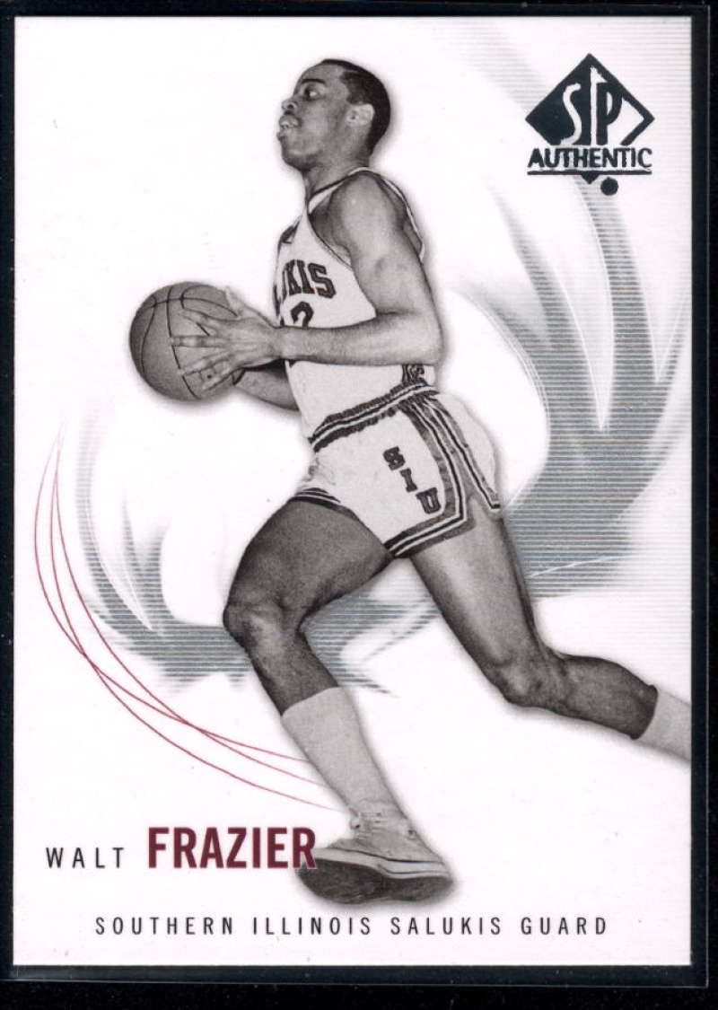 2010-11 SP Authentic Basketball #34 Walt Frazier Southern Illinois Official NCAA Trading Card From Upper Deck