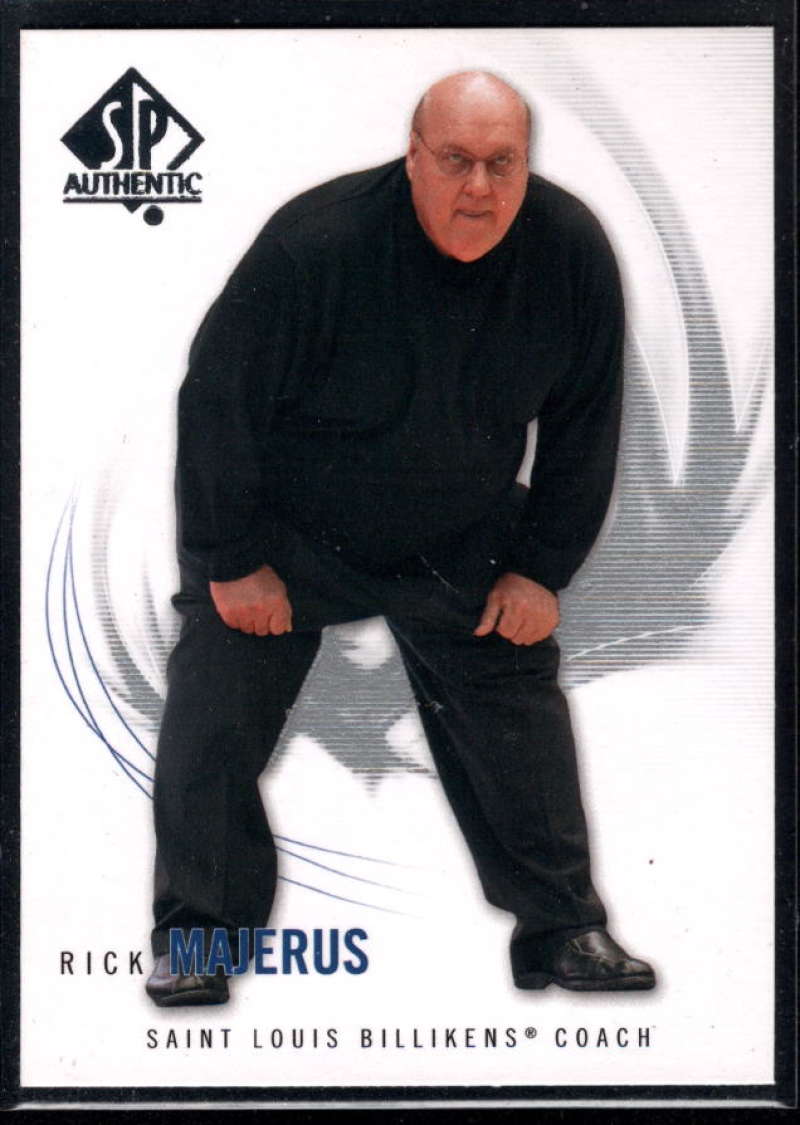 2010-11 SP Authentic Basketball #98 Rick Majerus Saint Louis Billikens Official NCAA Trading Card From Upper Deck