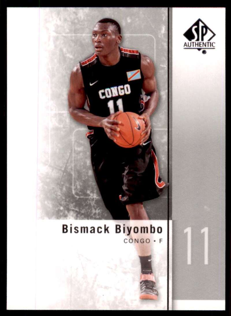 2011-12 SP Authentic Basketball #19 Bismack Biyombo Congo Official NCAA Trading Card From Upper Deck