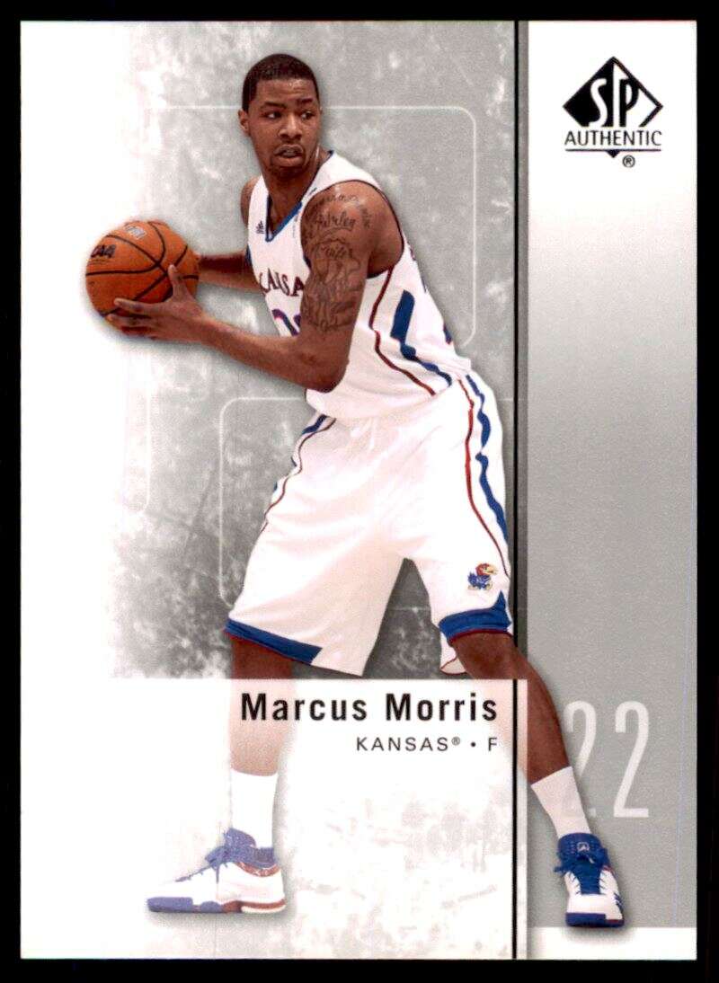2011-12 SP Authentic Basketball #31 Marcus Morris Kansas Jayhawks Official NCAA Trading Card From Upper Deck