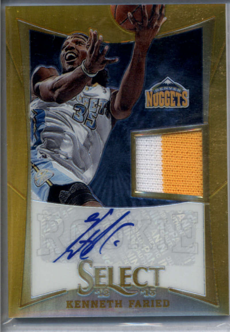 2012-13 Panini Select Rookie Jersey Prizms Gold Autographs