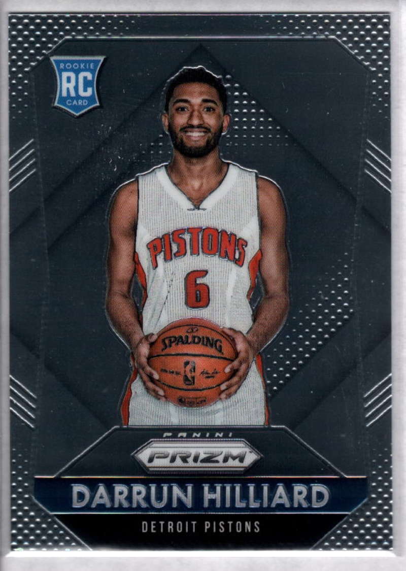 2015-16 Panini Prizm Basketball #345 Darrun Hilliard RC Rookie Detroit Pistons  Official NBA Trading Card