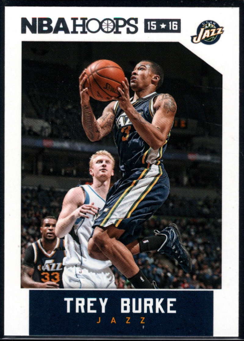 2015-16 NBA Hoops #150 Trey Burke Utah Jazz  Official Basketball Card made by Panini