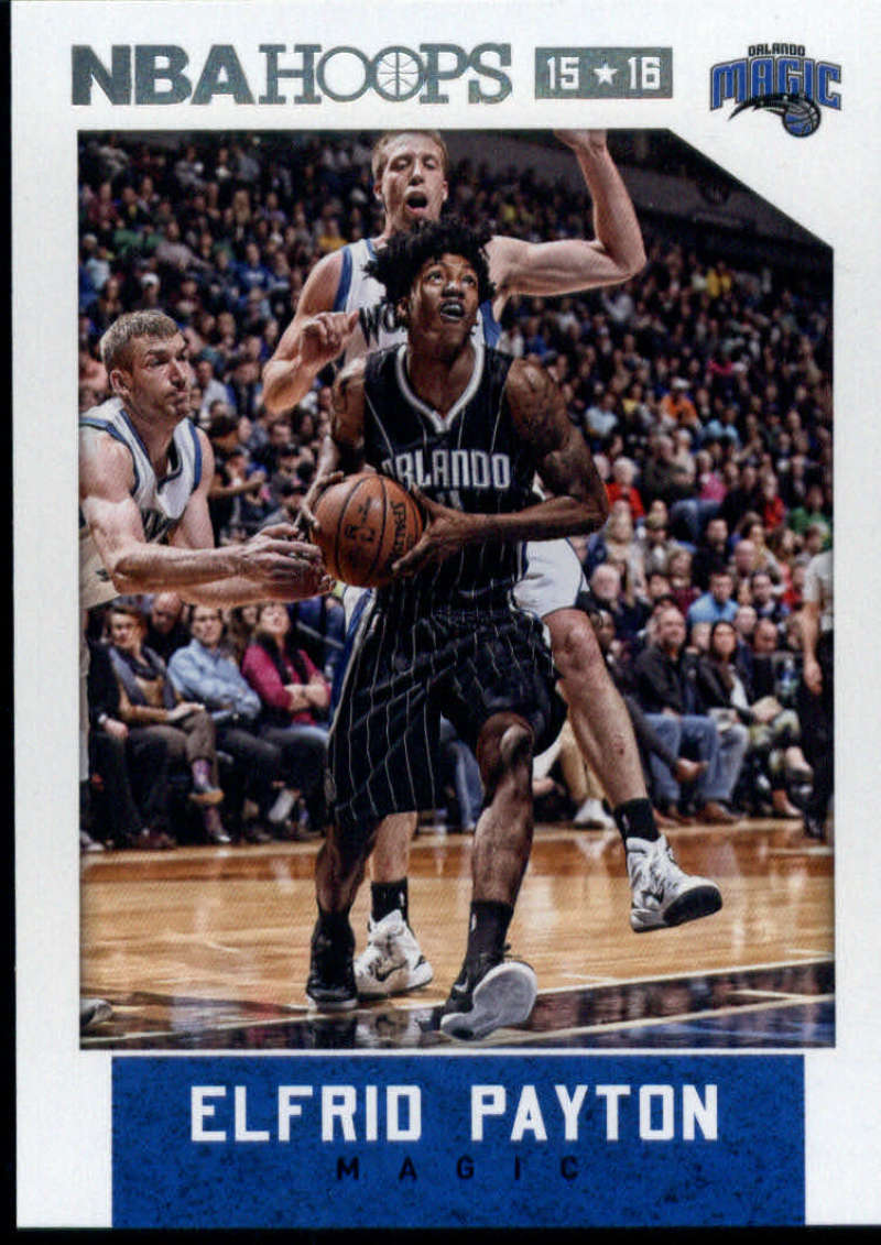 2015-16 NBA Hoops #229 Elfrid Payton Orlando Magic  Official Basketball Card made by Panini