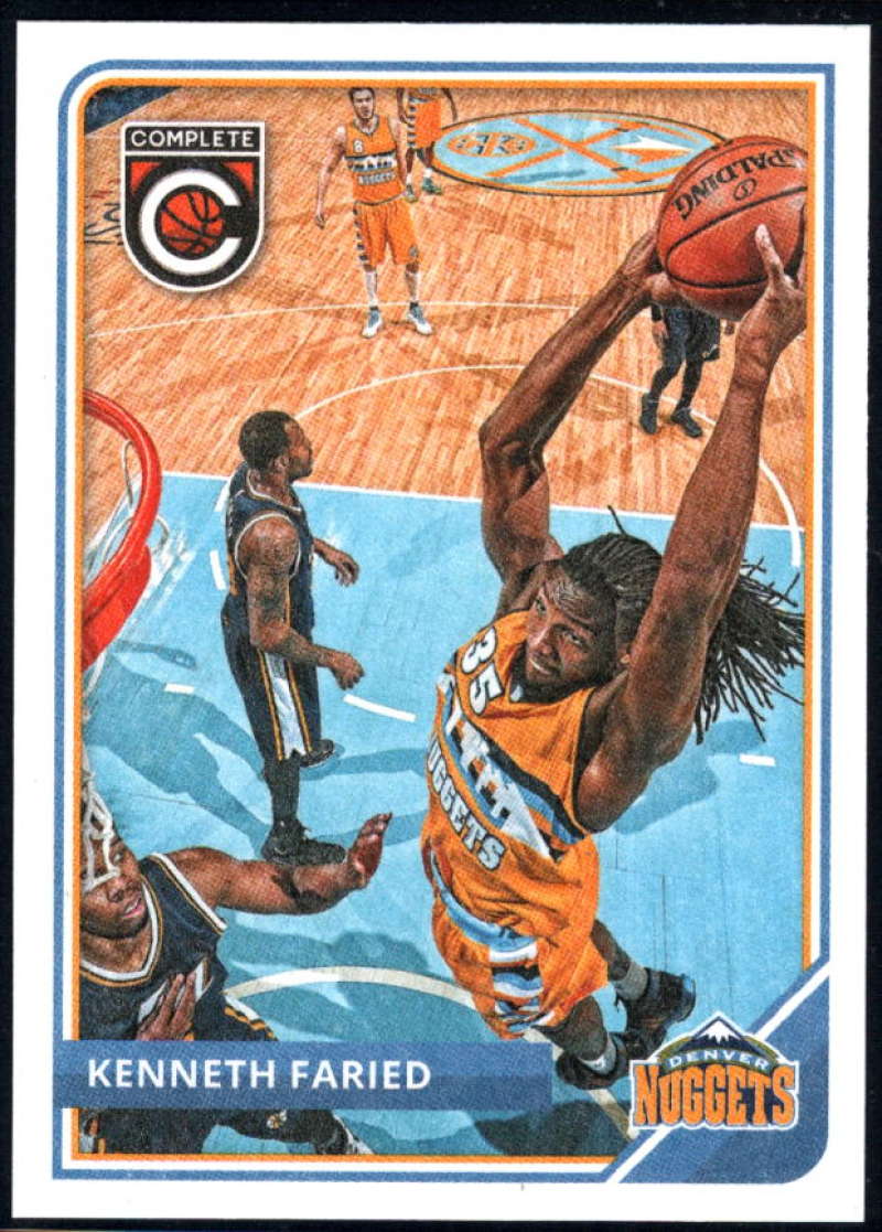 2015-16 Complete Basketball #198 Kenneth Faried Denver Nuggets  Official NBA Trading Card made by Panini