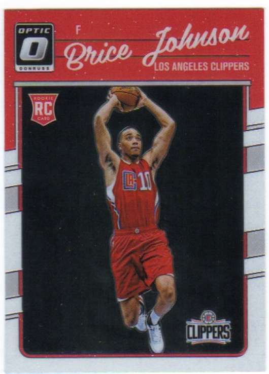 2016-17 Donruss Optic Basketball #170 Brice Johnson Los Angeles Clippers RC Rookie Card Official Panini NBA Trading Card