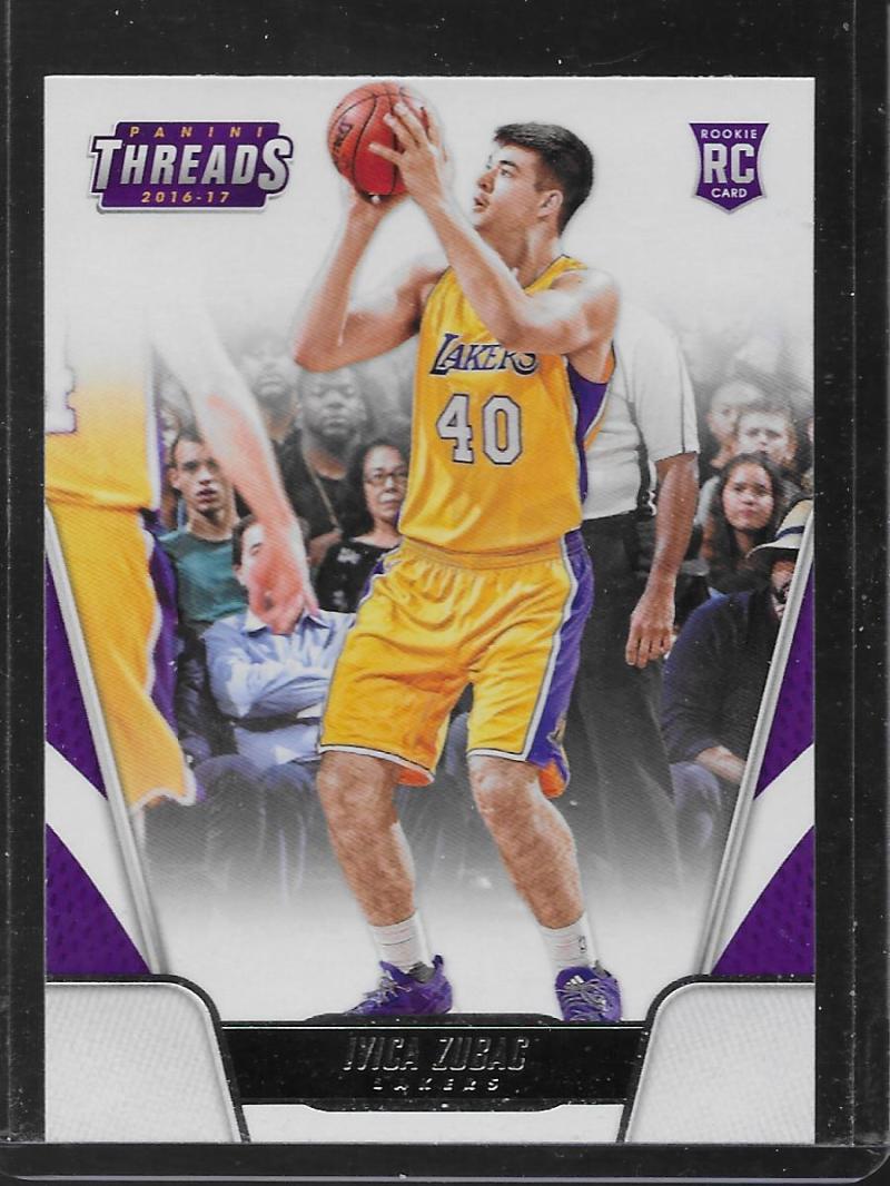 2016-17 Panini Threads #175 Ivica Zubac RC Rookie Los Angeles Lakers