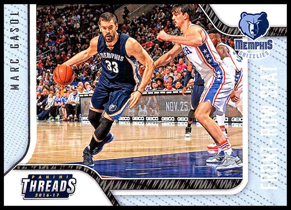 2016-17 Panini Threads Front-Row Seat Marc Gasol #23 NM+ Grizzlies