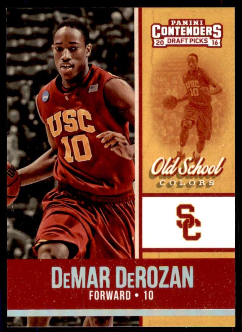 2016-17 Panini Contenders Draft Picks Old School Colors #6 DEMAR DEROZAN USC Trojans 