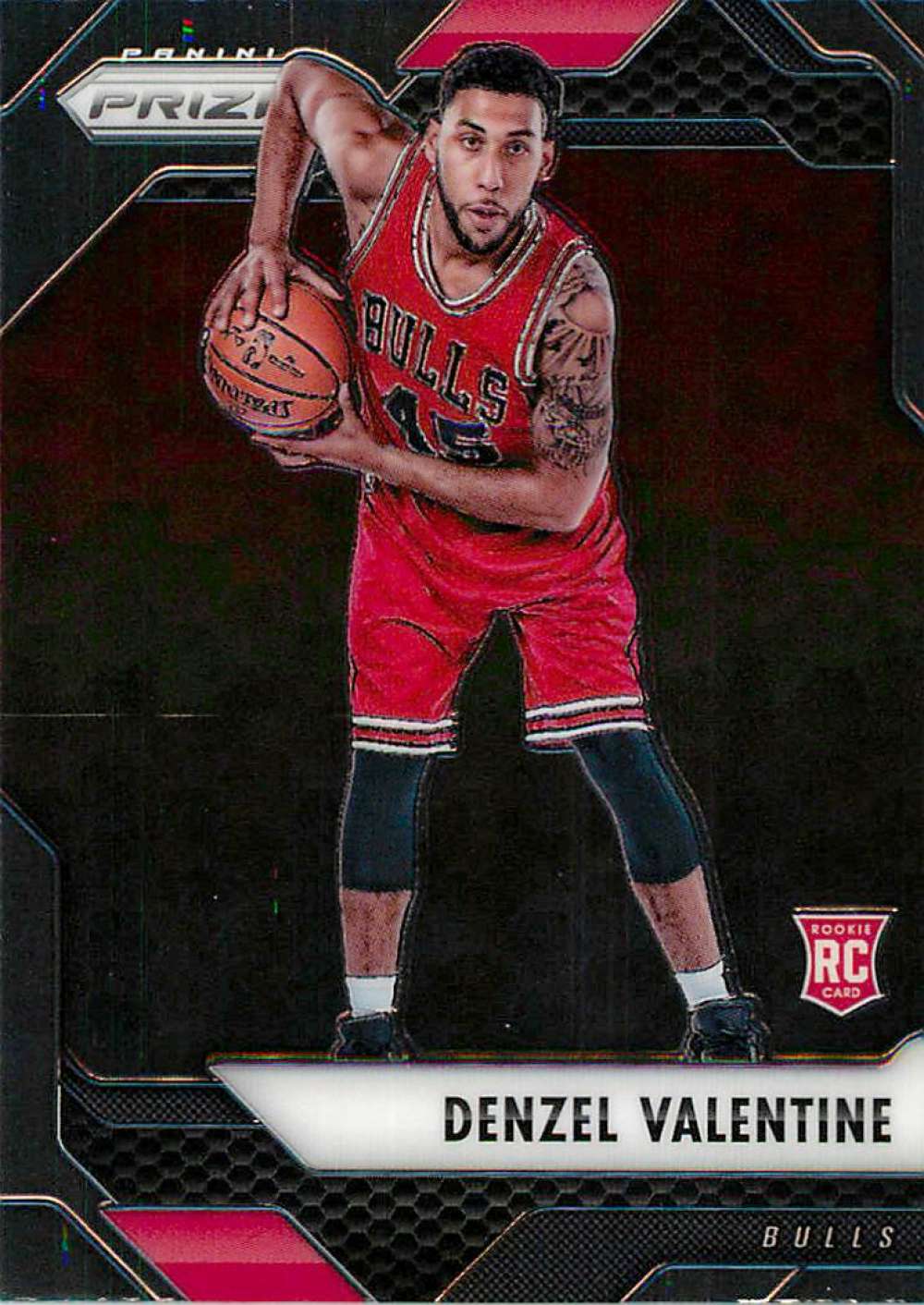 2016-17 Panini Prizm Basketball #23 Denzel Valentine Chicago Bulls Official NBA Trading Card