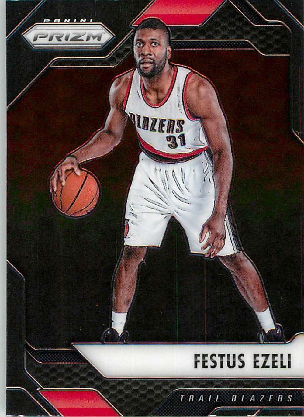 2016-17 Panini Prizm Basketball #275 Festus Ezeli Portland Trail Blazers Official NBA Trading Card