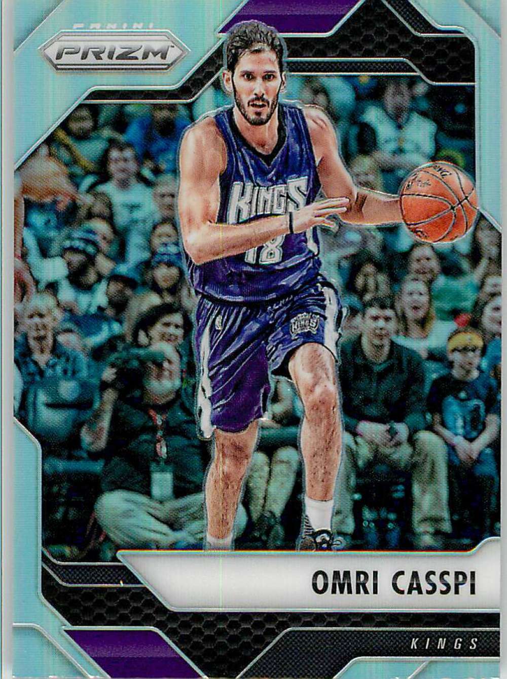 2016-17 Panini Prizm Silver Refractor #120 Omri Casspi Sacramento Kings Official NBA Trading Card