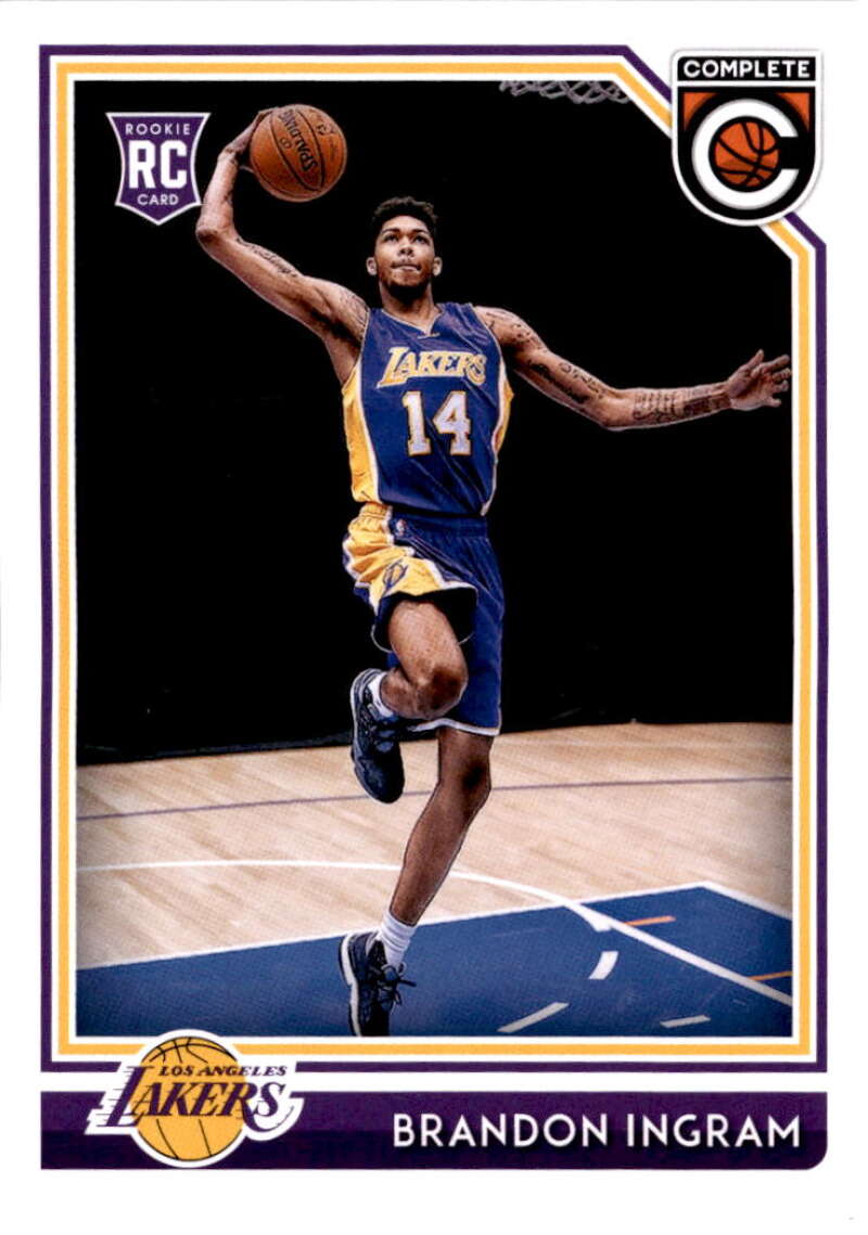 2016-17 Panini Complete Basketball #175 Brandon Ingram Los Angeles Lakers  RC Rookie  Official NBA Trading Card