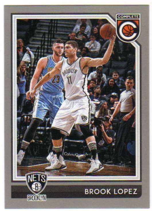 2016-17 Panini Complete Basketball SILVER #216 Brook Lopez Brooklyn Nets  Official NBA Trading Card