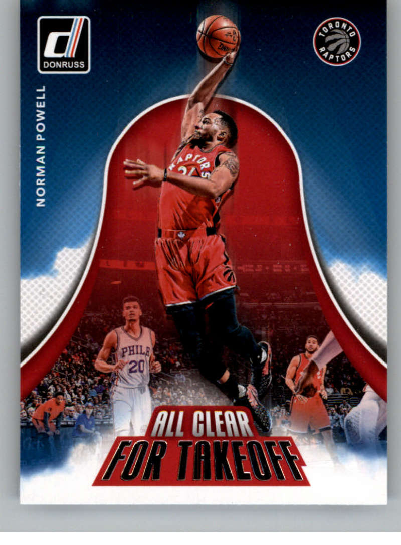 Basketball NBA 2017-18 Donruss All Clear for Takeoff #2 Norman Powell  Raptors