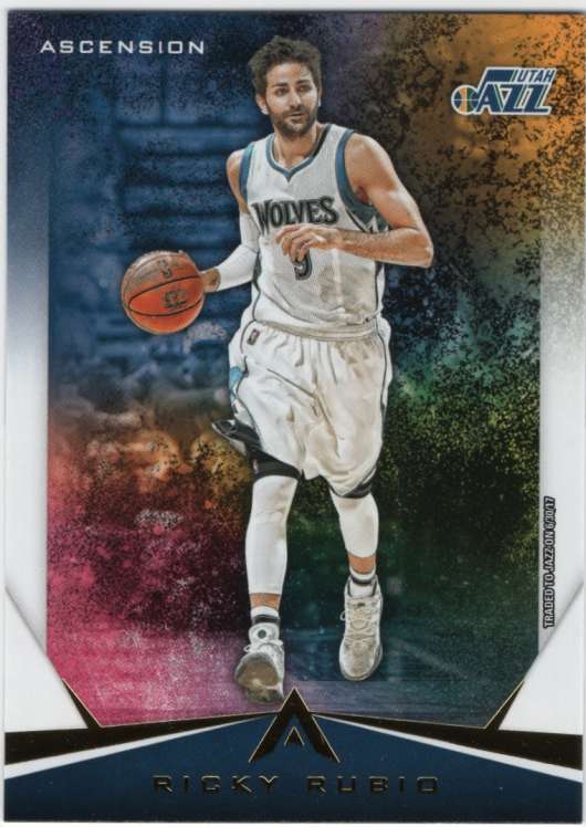 2017-18 Panini Ascension #43 Ricky Rubio Utah Jazz