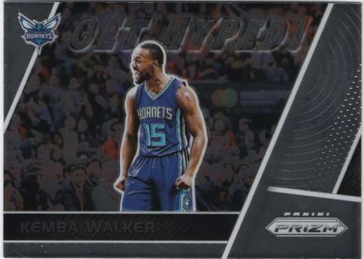 2017-18 Panini Prizm Get Hyped! #GH-KW Kemba Walker Charlotte Hornets Basketball Card