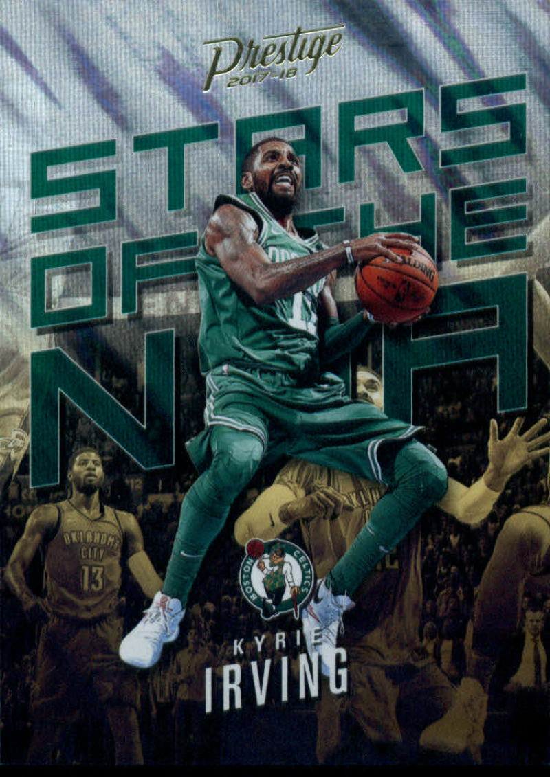 2017-18 NBA Prestige Stars of the NBA Mist #1 Kyrie Irving Boston Celtics  Official Panini Basketball Trading Card