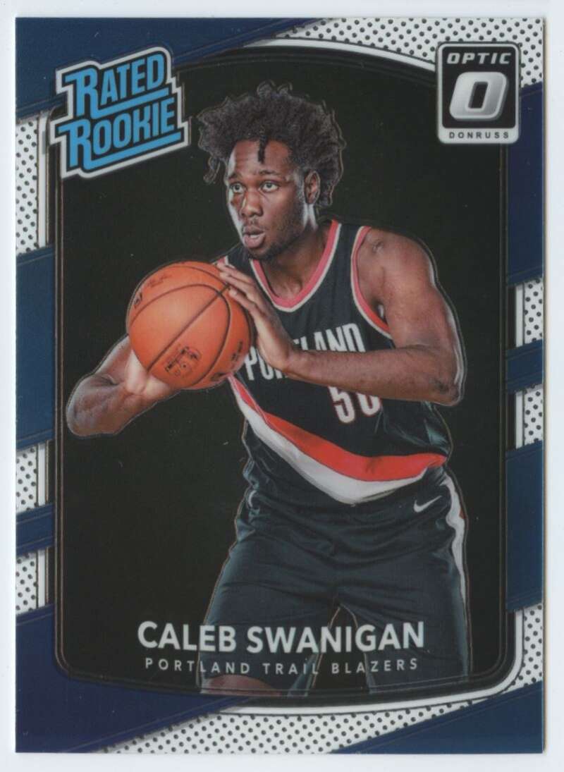 2017-18 Donruss Optic #175 Caleb Swanigan Portland Trail Blazers Rated Rookie Basketball Card