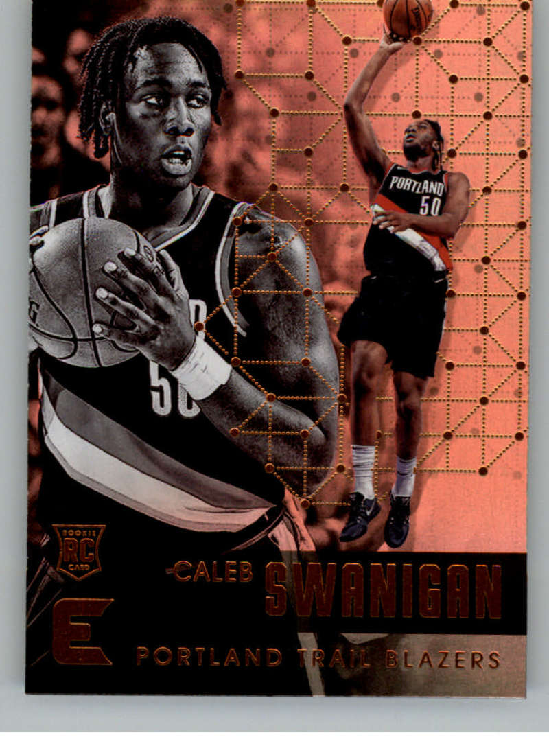 2017-18 Panini Essentials #83 Caleb Swanigan Portland Trail Blazers Rookie RC Card NBA Basketball Card