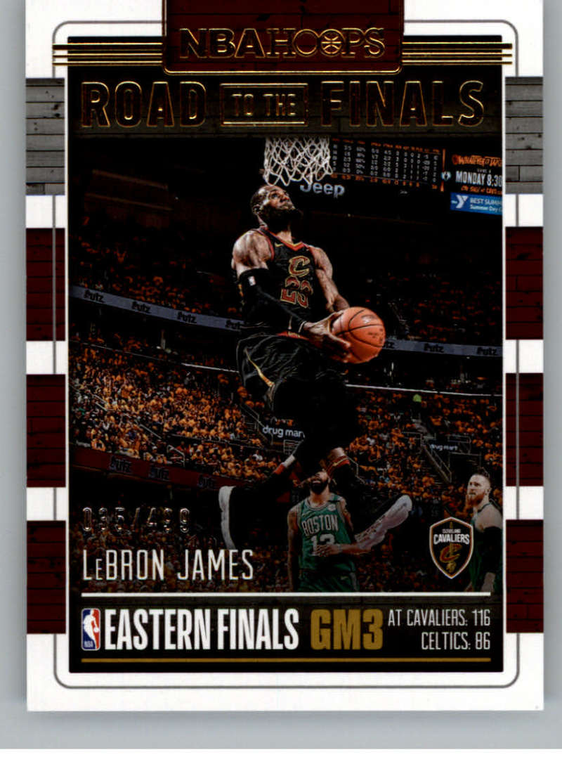 2018-19 NBA Hoops Road to the Finals Conference Finals #69 LeBron James /499 Cleveland Cavaliers  Panini Basketball Trading Card