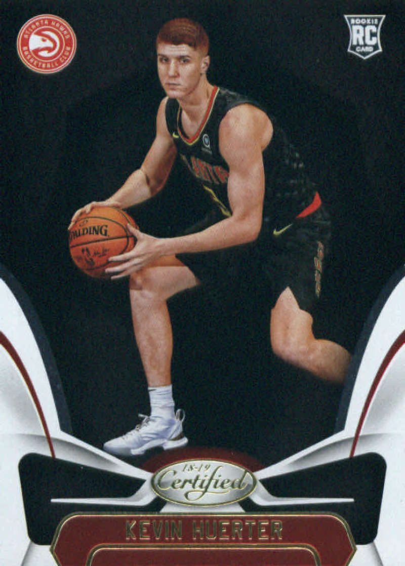 2018-19 Certified Basketball #169 Kevin Huerter Atlanta Hawks  RC Rookie Official NBA Trading Card (made by Panini)