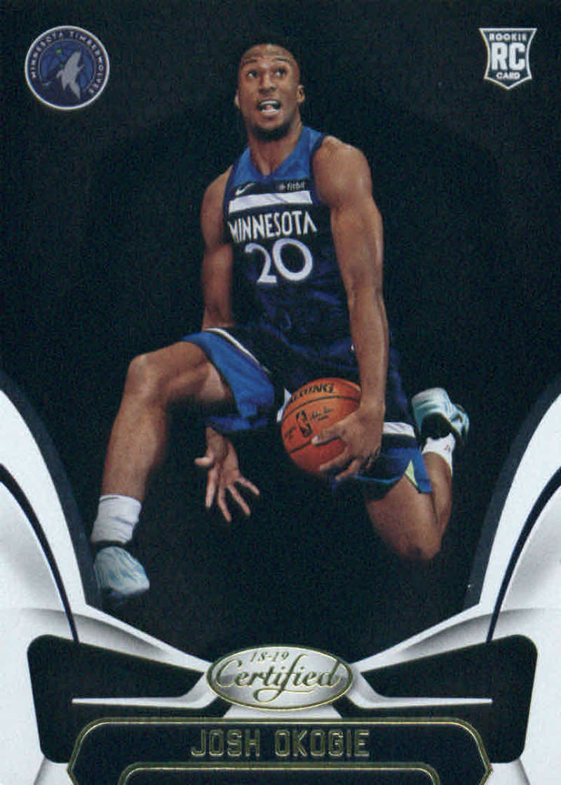 2018-19 Certified Basketball #170 Josh Okogie Minnesota Timberwolves  RC Rookie Official NBA Trading Card (made by Panini)