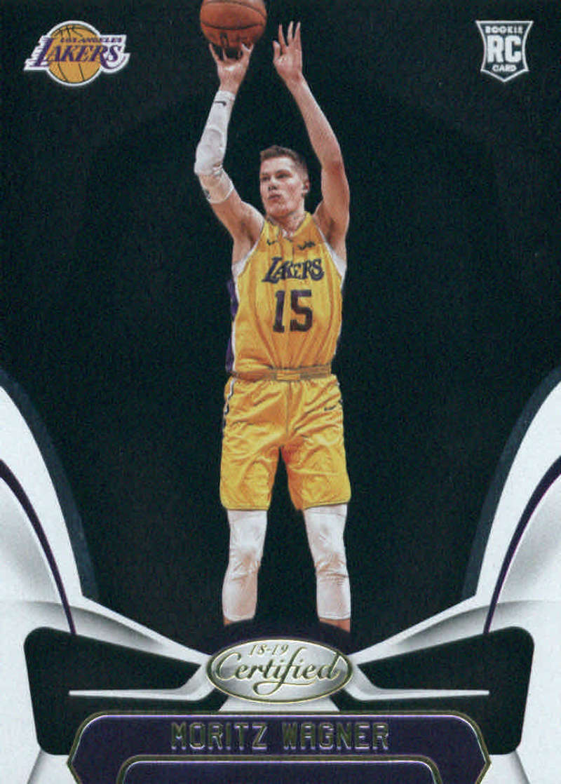 2018-19 Certified Basketball #175 Moritz Wagner Los Angeles Lakers  RC Rookie Official NBA Trading Card (made by Panini)