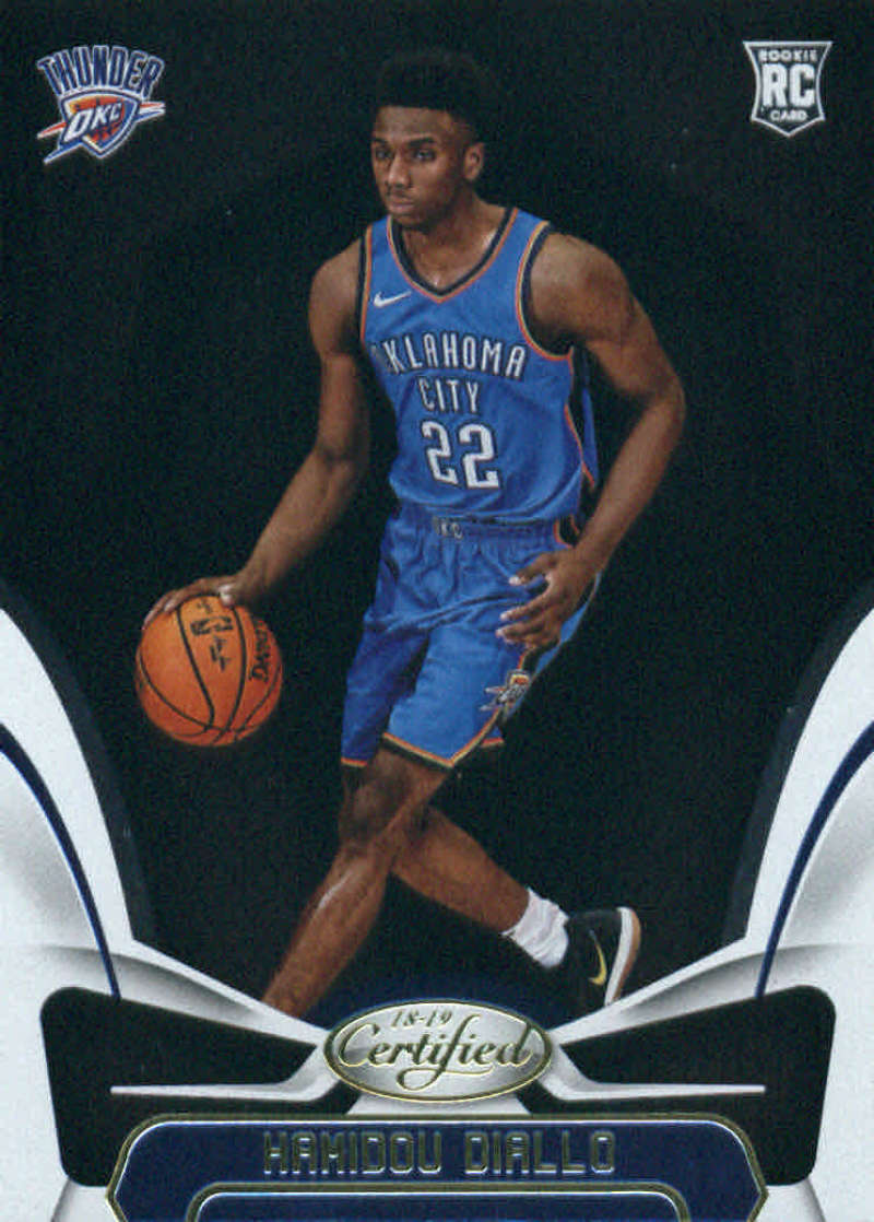 2018-19 Certified Basketball #192 Hamidou Diallo Oklahoma City Thunder  RC Rookie Official NBA Trading Card (made by Panini)