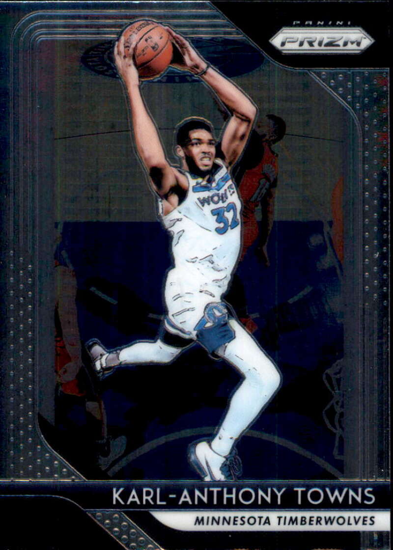 2018-19 Prizm Basketball #107 Karl-Anthony Towns Minnesota Timberwolves Official NBA Trading Card From Panini