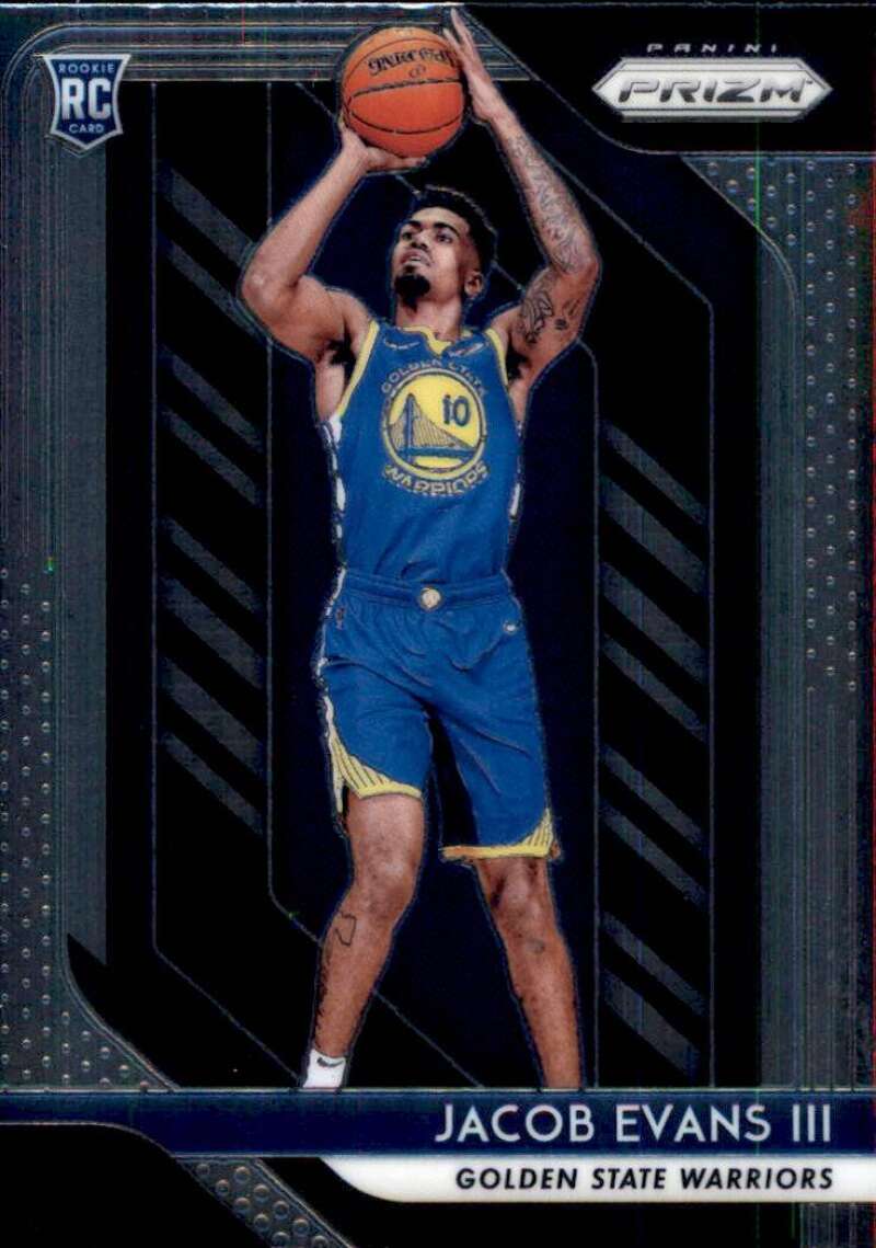 2018-19 Prizm Basketball #212 Jacob Evans III Golden State Warriors RC Rookie Official NBA Trading Card From Panini