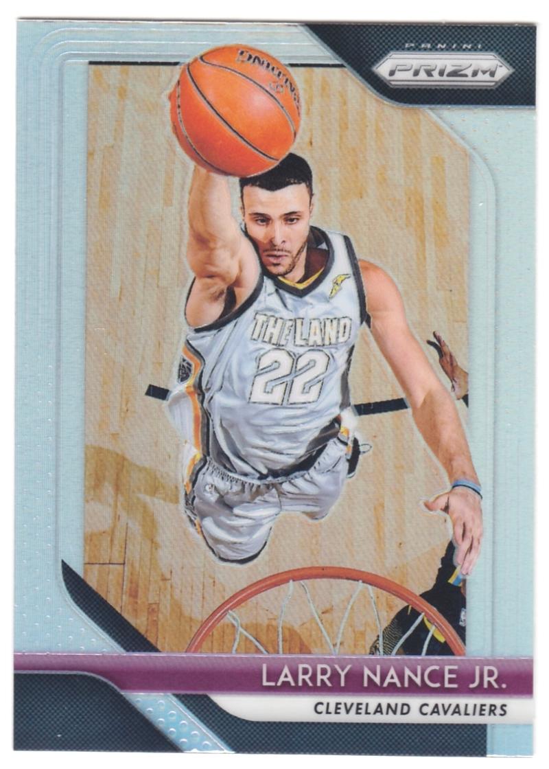 2018-19 Panini Prizm SILVER Refractor #210 Larry Nance Jr. Cleveland Cavaliers Official NBA Basketball Trading Card