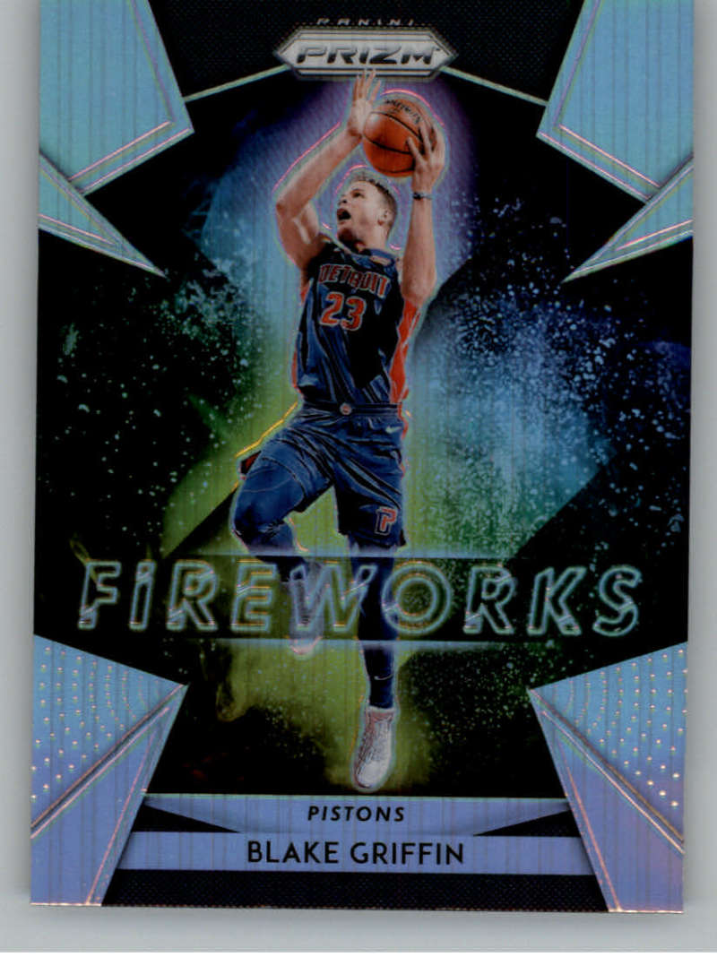 2018-19 Panini Prizm Fireworks Prizms Fast Break #3 Blake Griffin Detroit Pistons Basketball Card 