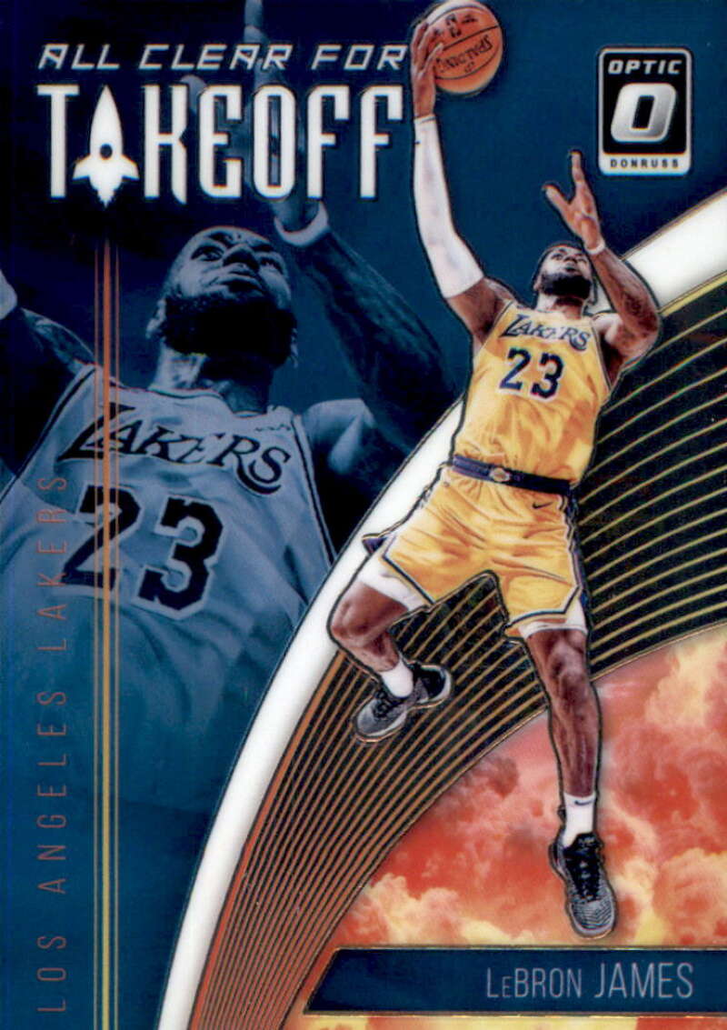 2018-19 Donruss Optic All Clear for Takeoff #1 LeBron James Los Angeles Lakers 