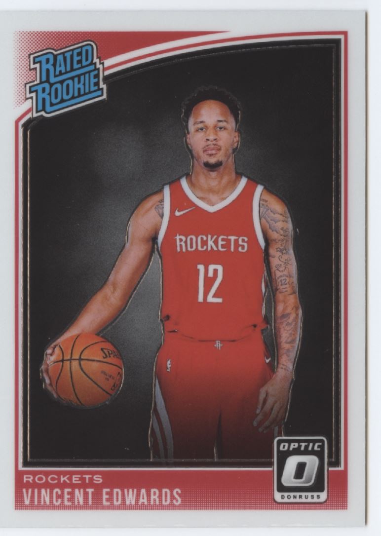 2018-19 Donruss Optic #165 Vincent Edwards Rated Rookie NM-MT RC Rookie Houston Rockets 