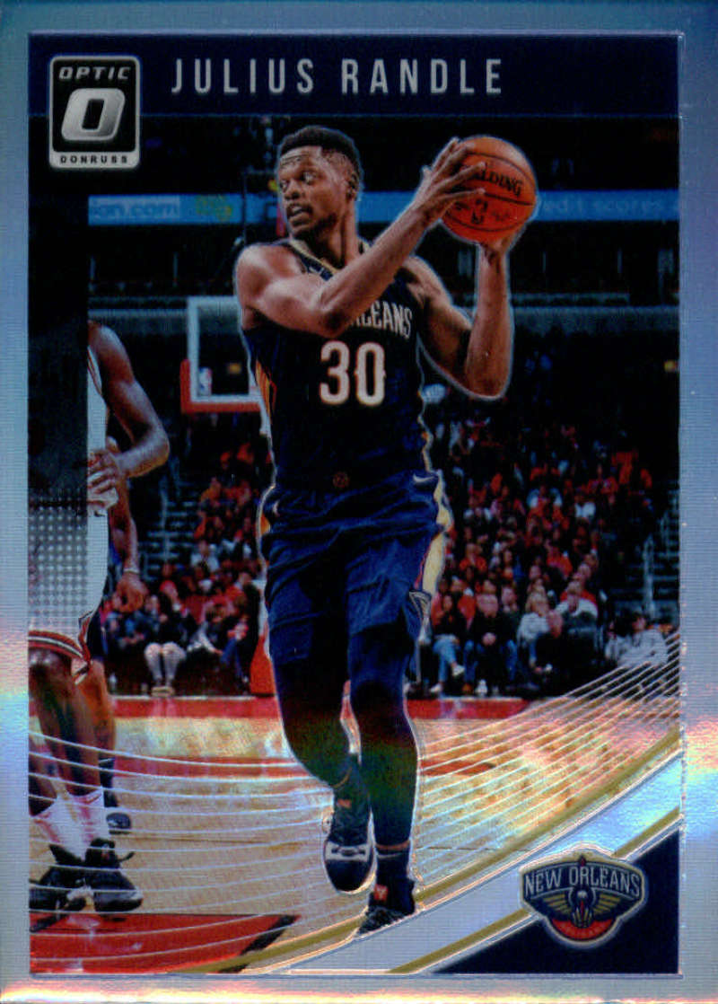 2018-19 Donruss Optic Prizm Holo Refractor Basketball #37 Julius Randle New Orleans Pelicans Official NBA Trading Card F