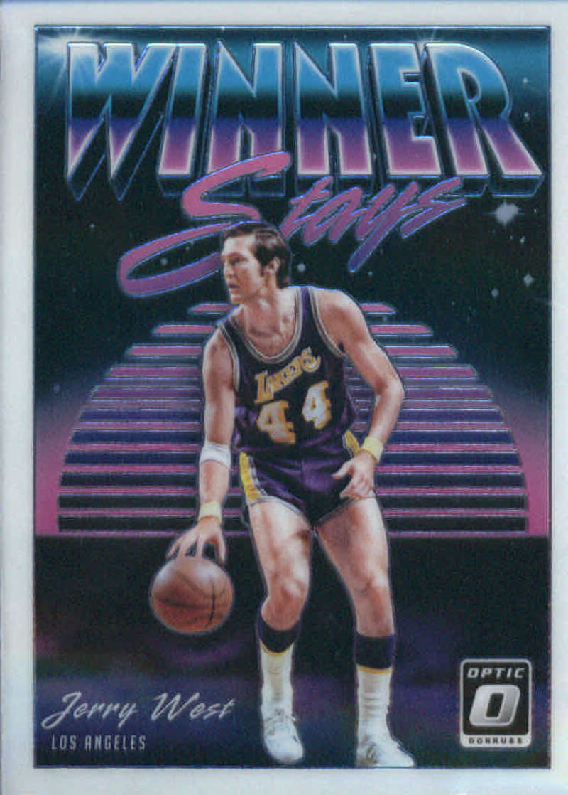 2018-19 Donruss Optic Winner Stays Basketball #19 Jerry West Los Angeles Lakers 