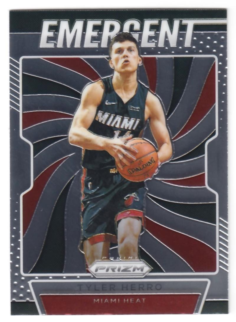2019-20 Panini Prizm Emergent #5 Tyler Herro Miami Heat  RC Rookie NBA Basketball Trading Card