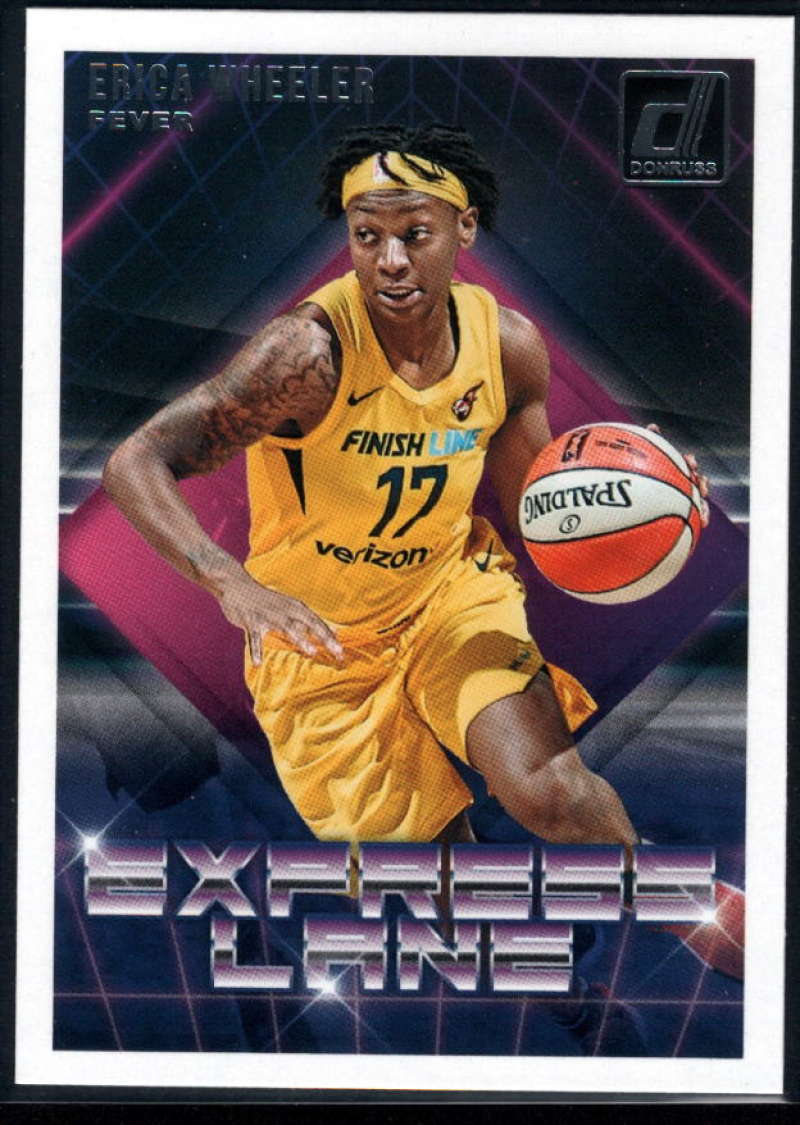 2019 Donruss WNBA Express Lane #22 Erica Wheeler Indiana Fever  Official Panini Basketball Card