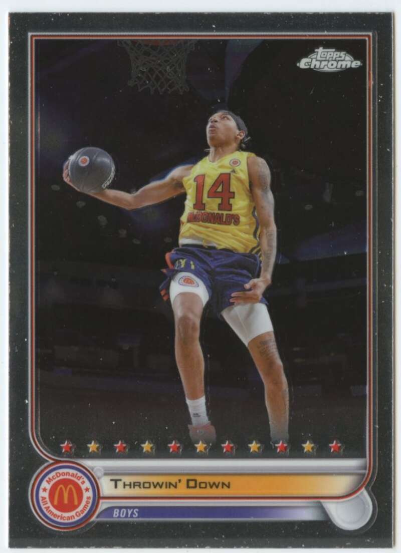 2022 Topps Chrome McDonald's All American Basketball Pick Your Card